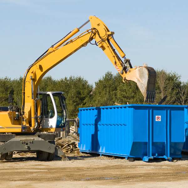 what happens if the residential dumpster is damaged or stolen during rental in Harveyville